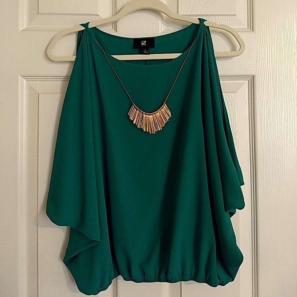 Green blouse